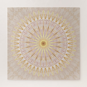 Beige Gold Mandala Puzzle