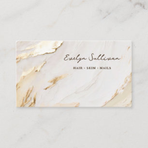 beige Goldlackkarte Visitenkarte