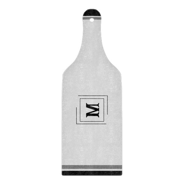 Beige, Grau, Schwarz Schneidebrett (Vorderseite)