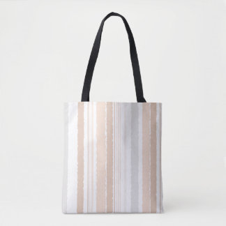 Beige graue Wasserfarben gestreifte Tote-Tasche