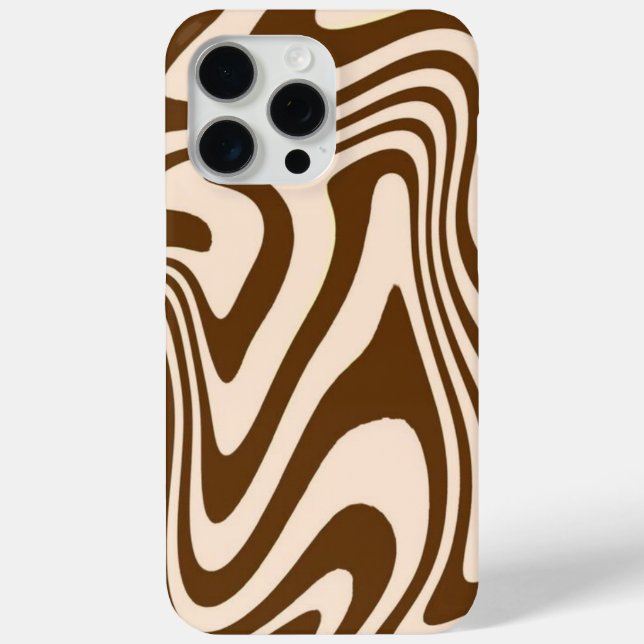 Beige Groove iPhone Case (Rückseite)