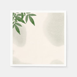 Beige grüne Babydusche Serviette