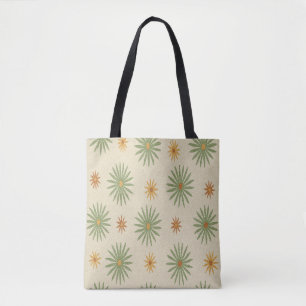 Beige-grüne Boho-Starburst-Tasche