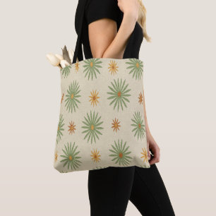 Beige-grüne Boho-Starburst-Tasche