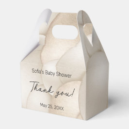 Beige Heißluftballon Babydusche Geschenkschachtel