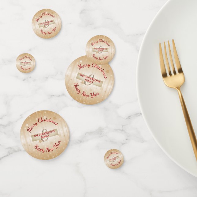 Beige Hintergrund mit Sternen Konfetti (Gruppe)