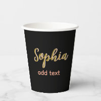 Beige hinzufügen Name Mädchen Boss Text schwarz el