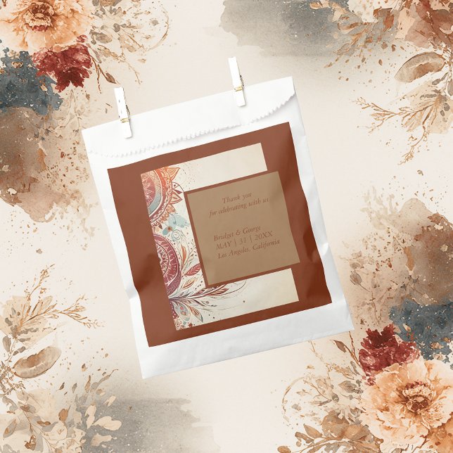 Beige-Hochzeitsmotiv Geschenktütchen (Von Creator hochgeladen)