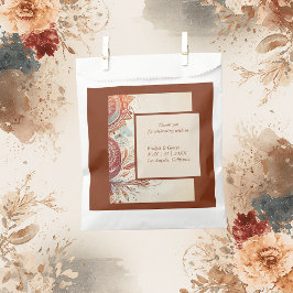 Beige-Hochzeitsmotiv Geschenktütchen