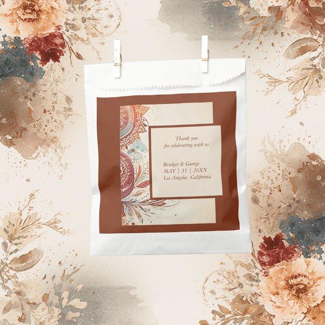 Beige-Hochzeitsmotiv Geschenktütchen (Von Creator hochgeladen)