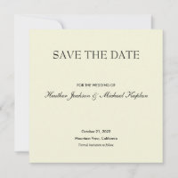 Beige Hochzeitstermin Profi Minimalist
