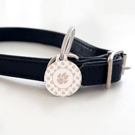 Beige Hundepaws und Informationen zu den benutzerd Haustiermarke