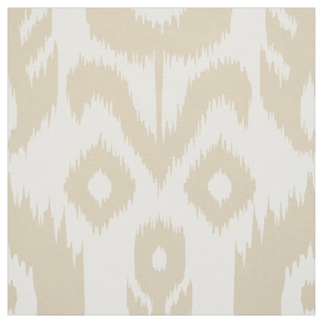 Beige Ikat Muster Stoff (Muster)