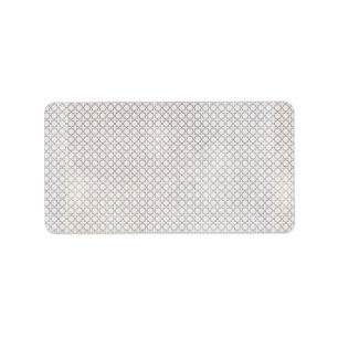 Beige islamische geometrische Muster Adressaufkleber