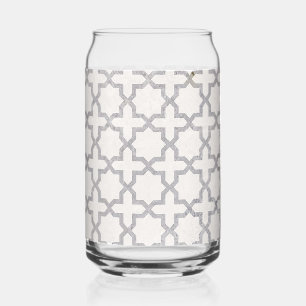 Beige islamische geometrische Muster Dosenglas