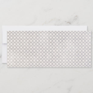 Beige islamische geometrische Muster Feiertagskarte