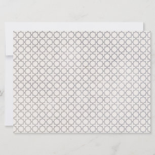 Beige islamische geometrische Muster Feiertagskarte