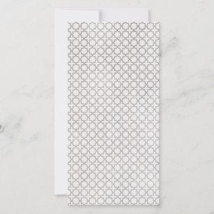 Beige islamische geometrische Muster Feiertagskarte