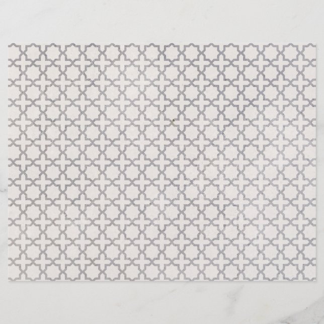 Beige islamische geometrische Muster Flyer (Vorne)