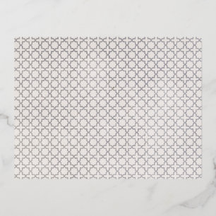 Beige islamische geometrische Muster Folie Einladungspostkarte