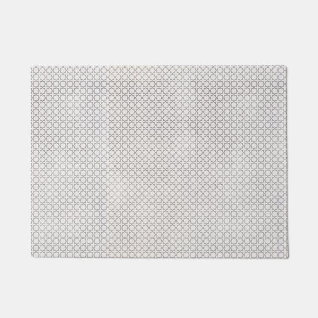 Beige islamische geometrische Muster Fußmatte (Vorderseite)