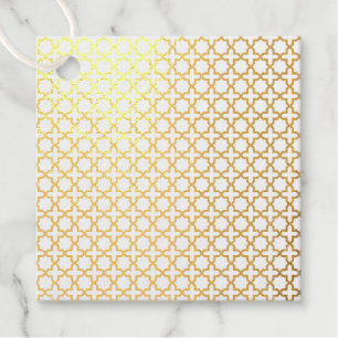 Beige islamische geometrische Muster Geschenkanhänger