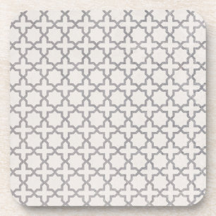 Beige islamische geometrische Muster Getränkeuntersetzer