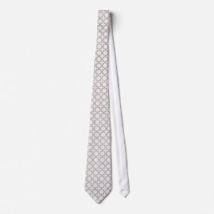 Beige islamische geometrische Muster Krawatte