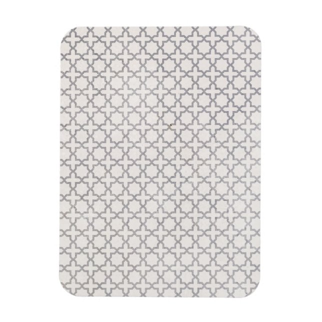 Beige islamische geometrische Muster Magnet (Vertikal)