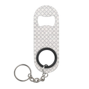 Beige islamische geometrische Muster Mini Flaschenöffner