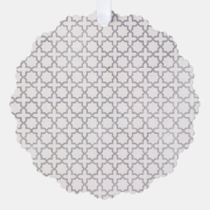 Beige islamische geometrische Muster Ornament Karte