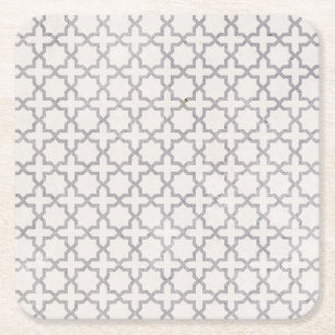 Beige islamische geometrische Muster Rechteckiger Pappuntersetzer