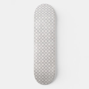 Beige islamische geometrische Muster Skateboard