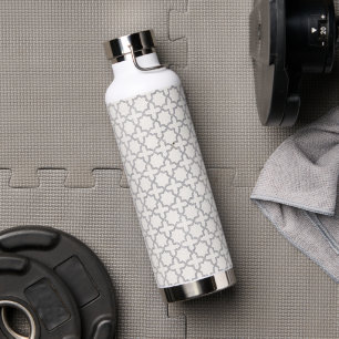 Beige islamische geometrische Muster Trinkflasche