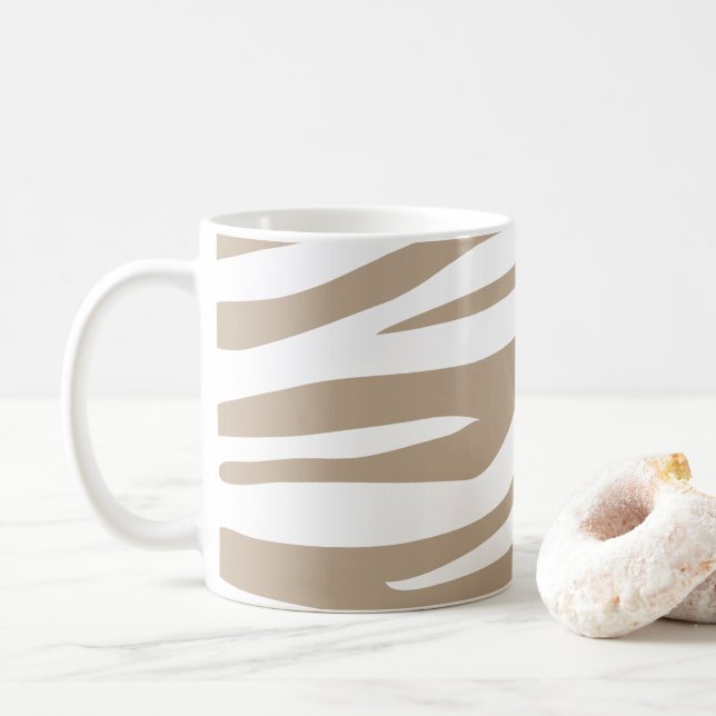 Beige Kaffeetasse (Mit Donut)