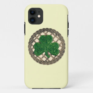 Beige Kleeblatt und keltische Knots iPhone 5G Fall Case-Mate iPhone Hülle
