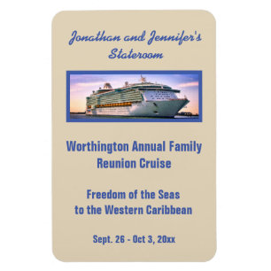 Beige Kreuzfahrt RFN2 Stateroom Tür-Markierung Magnet