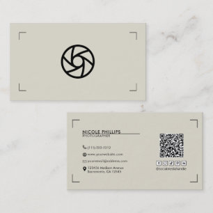 Beige kundenspezifische Logo-Fotohalterungen moder Visitenkarte