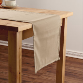 Beige Kurzer Tischläufer
