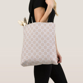 Beige Leaf Pattern Tote