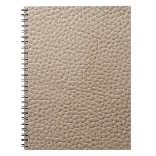 Beige Ledertextur, nahtloser Hintergrund. Notizblock
