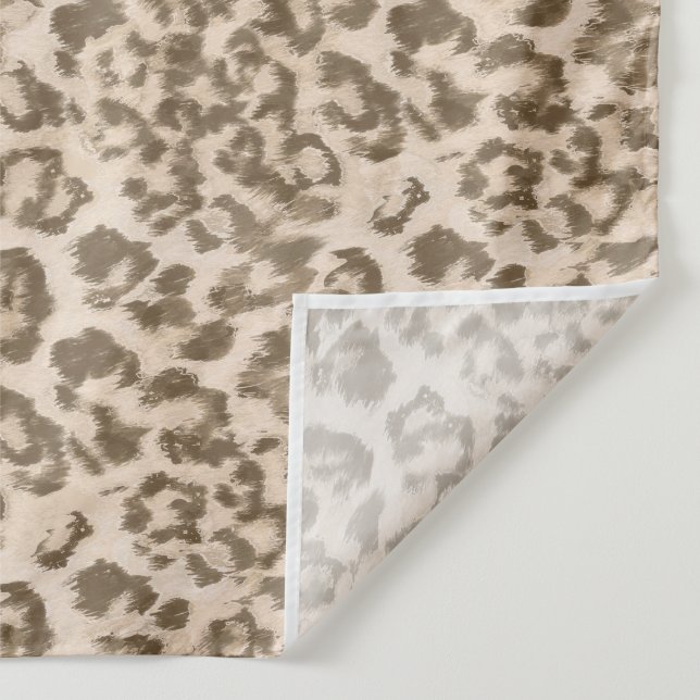 Beige Leopardendrucke. Wandteppich (Detail)