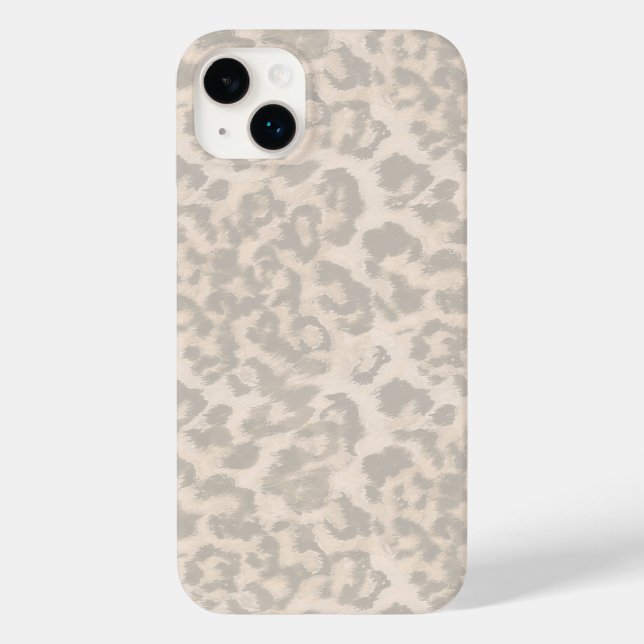 Beige Leopardenprint . Case-Mate iPhone Hülle (Rückseite)