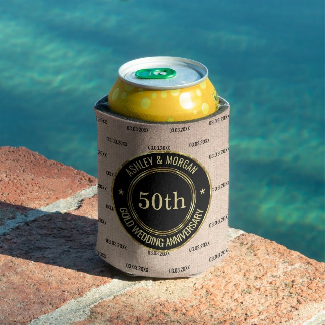 Beige Linen Annivarsary Dosenkühler (In Situ Pool)