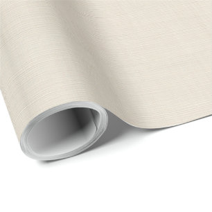 Beige Linen Creme Texture Simple Elegant Geschenkpapier
