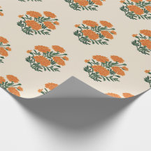 Beige Marigold-Packpapier