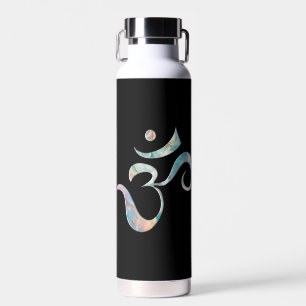 Beige Marmoriert Om Trinkflasche
