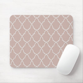 Beige marokkanische Gittermuster Mousepad