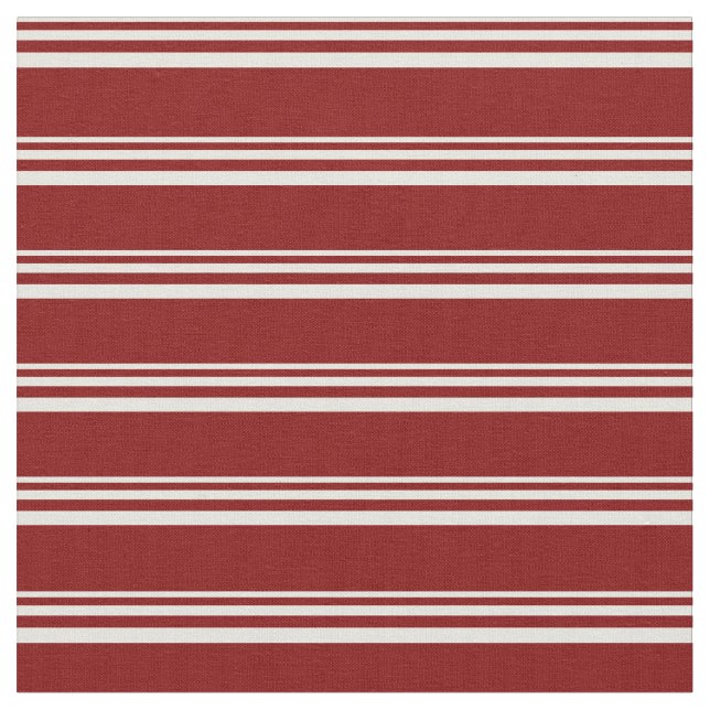 Beige & Maroon Colored Lines Stoff (Nahaufnahme)
