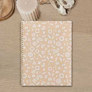 Beige Memphis Muster Planer